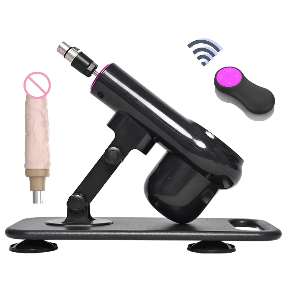 New Sex Machine for Woman Adjustable Masturbating Pumping with different Accessories Sex machine Gun for Men wireless machine