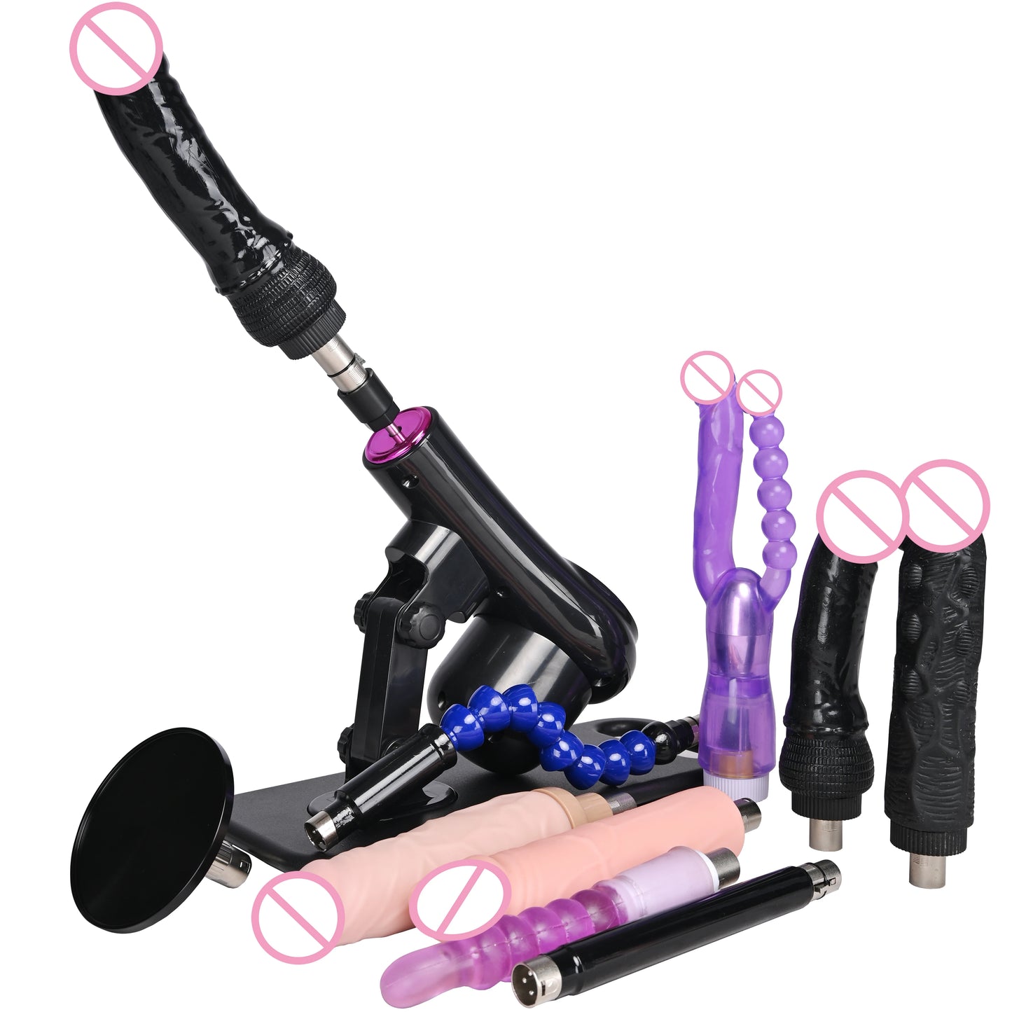 New Sex Machine for Woman Adjustable Masturbating Pumping with different Accessories Sex machine Gun for Men wireless machine
