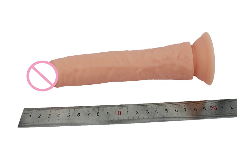 PowerPlay Realistic Dildo Vibrator with Strong Suction for G-Spot & Clitoral Stimulation