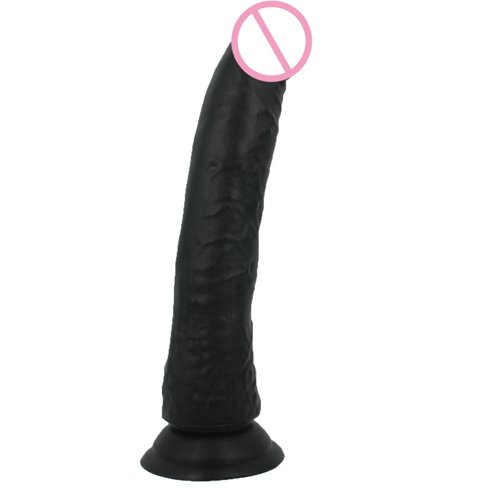 PowerPlay Realistic Dildo Vibrator with Strong Suction for G-Spot & Clitoral Stimulation