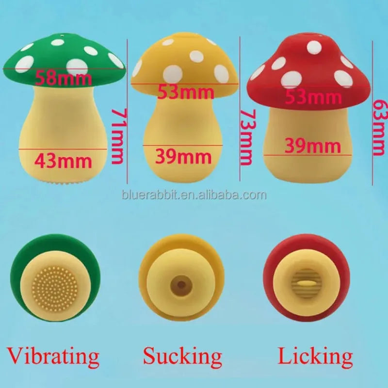 Mushroom Bliss Rechargeable Clitoris Stimulator - Mini, Cute & Powerful Sex Toy