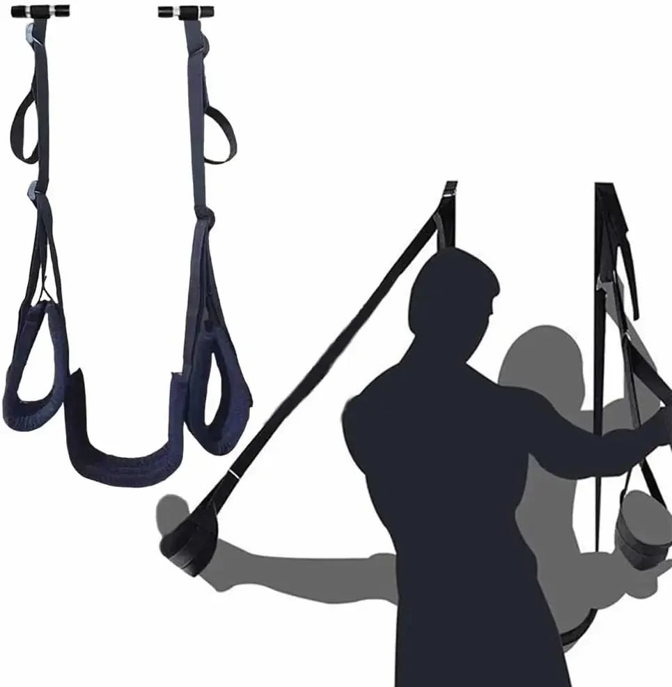 Over the Door Sex Swing with Soft Seat & Leg Pad Hanging Adult Cushion Door Swing M Split Leg Strap Sex Toys for Couples