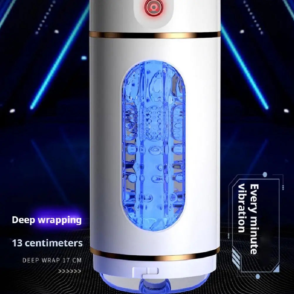 Automatic Male Masturbator 3D Textured Sucking Male Sex Toy Vibration Voice Sucking Vibration Penis Oral Machine Sex Toys