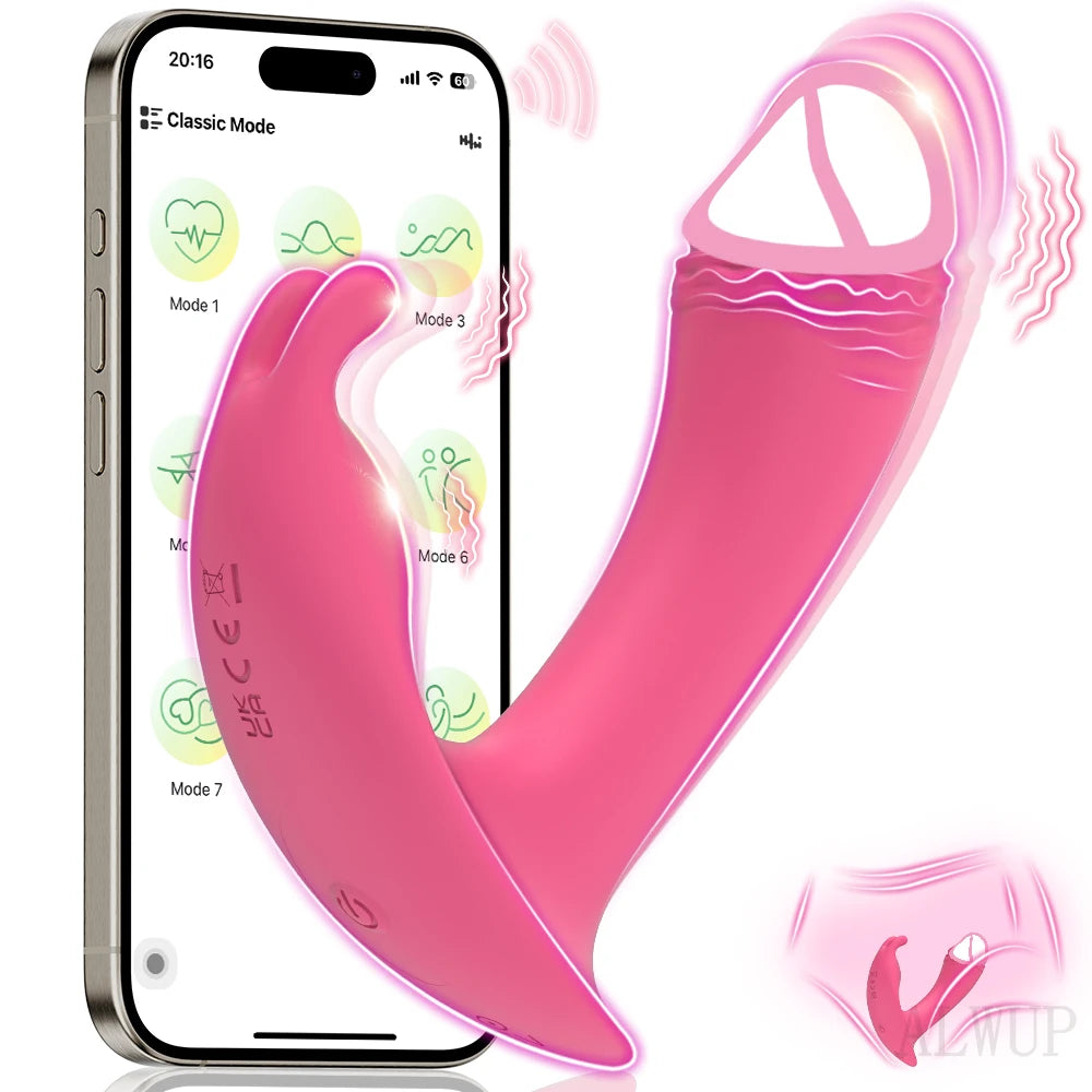 Penetration Vagina Vibrator Female Clitoris Stimulator Dildo Vibrator Sex Toy Wearable Panties Vibrator Adult Sex Toys for Women