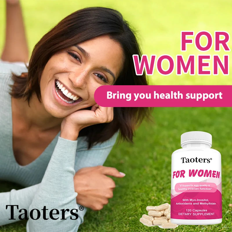 Myo-Inositol Women's Health Supplement, Improves Mood, Promotes Hormonal Balance, and Promotes Ovarian Health