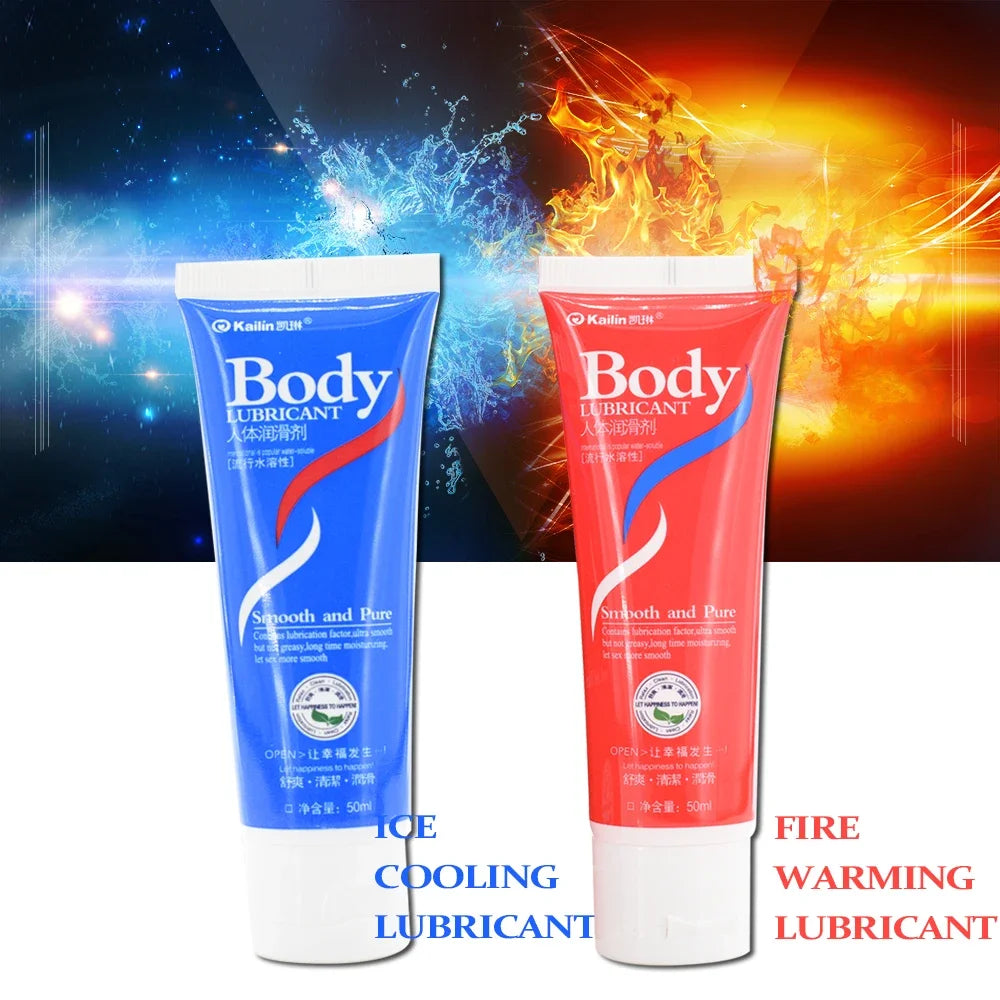 Water Based Lubricant Masturbation Fire Warming Feeling Lubricant Ice Cooling Feeling Lube Vaginal Oral Gay Sex Toy Products