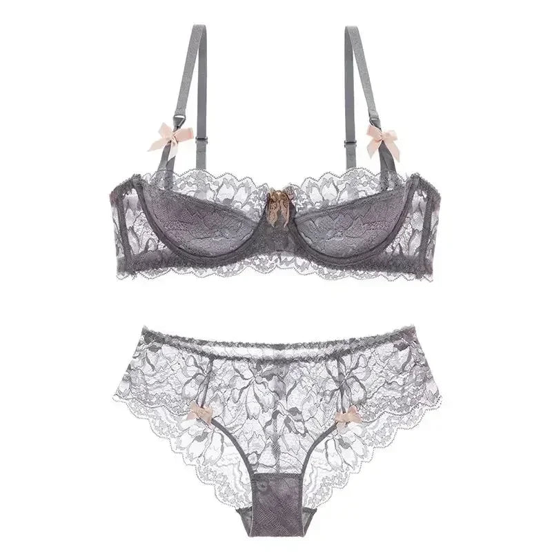 French Lace Tushy Slim Bra - Comfortable, Breathable, and Romantic Underwear for Effortless Elegance