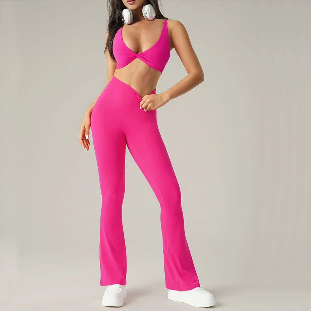 Brilliance Activewear Cross Twist Sport Bra & Legging Set