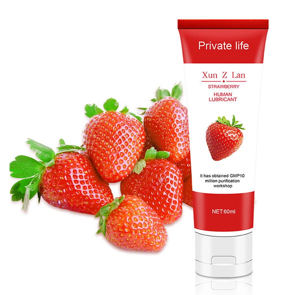 Sex Lubricant Lubricant for Sex Strawberry Flavor Lube Water Based Lubricant Oral Sex Anal Sex Masturbation Vagina Orgasm Gel