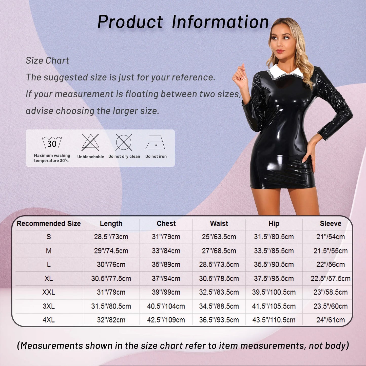 Glossy Patent Leather Bodycon Latex Mini Dress