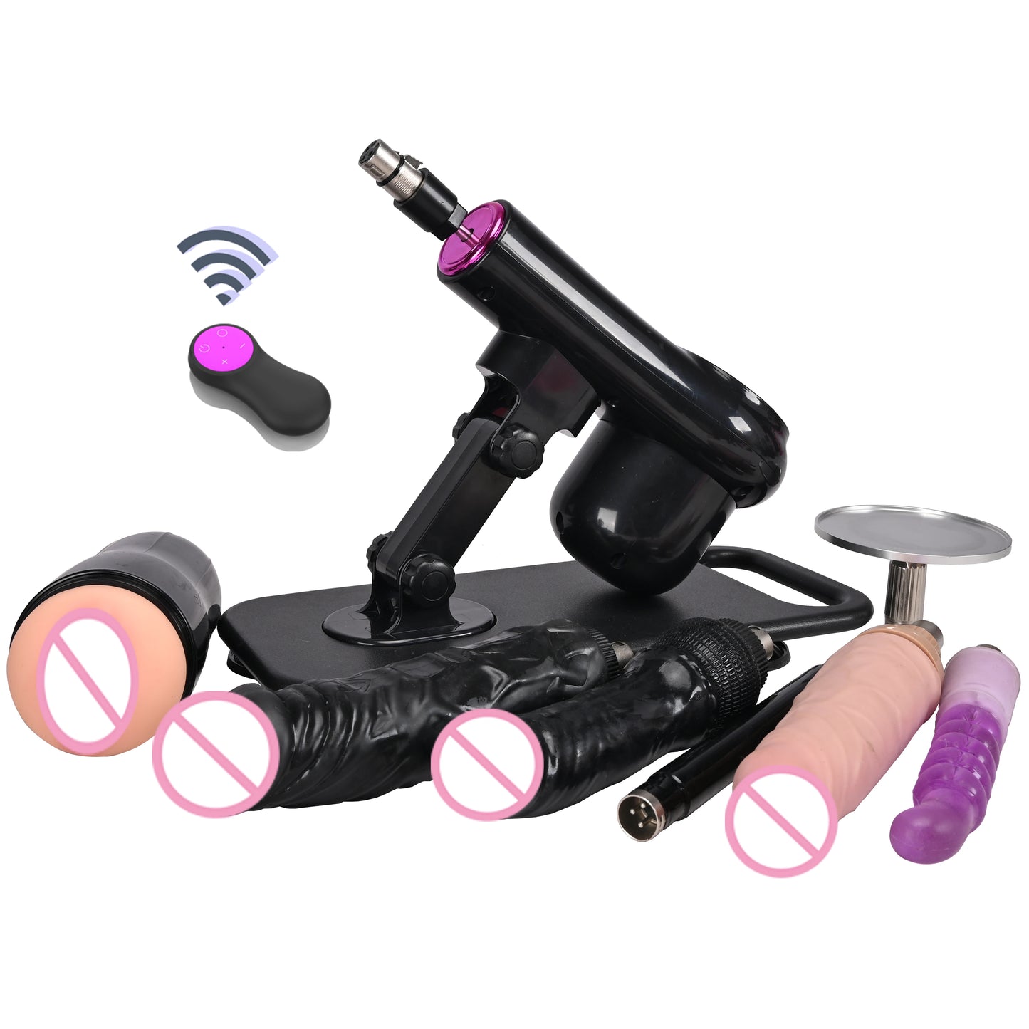 New Sex Machine for Woman Adjustable Masturbating Pumping with different Accessories Sex machine Gun for Men wireless machine