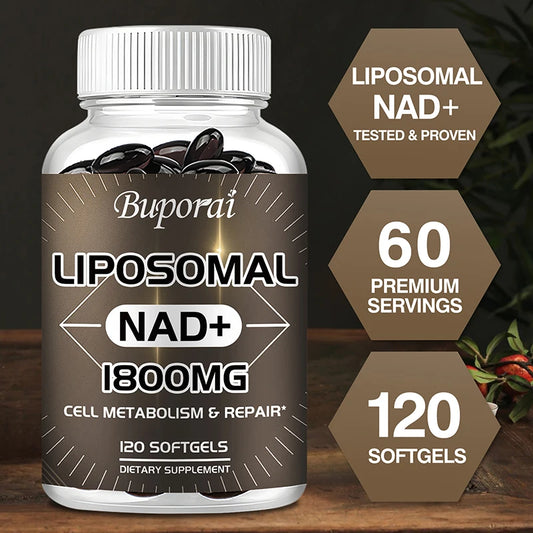 Liposomal NAD Supplement - Boosts Natural Energy and Repairs Cells, Relieves Stress and Promotes Overall Well-being