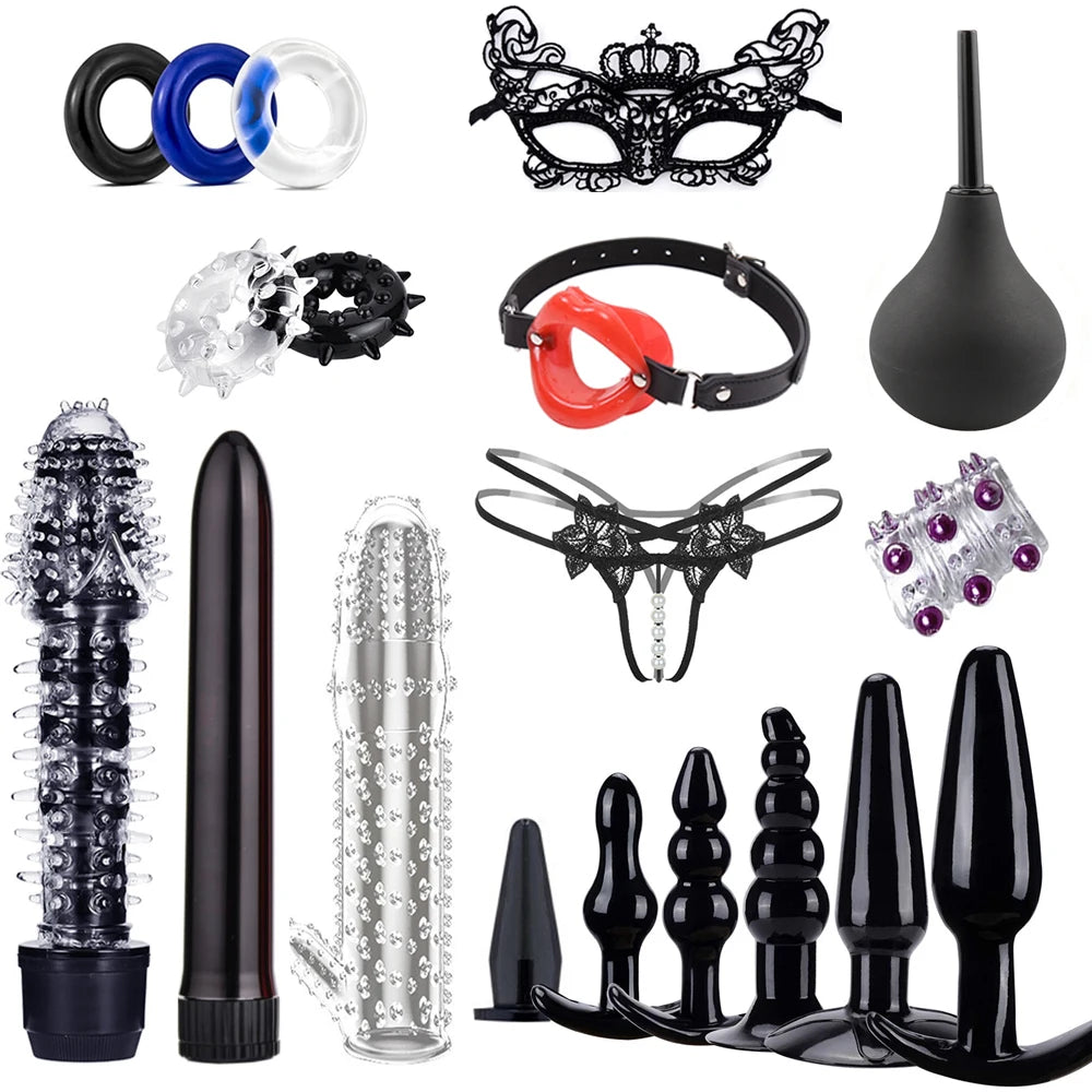 Sex Bdsm Bondage Restraint Kit Handcuffs Collar Fetishism Female Couples Bracelet Leather Whip Whipping Sex Tool Shop