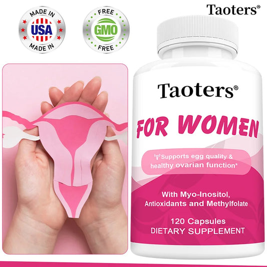 Myo-Inositol Women's Health Supplement, Improves Mood, Promotes Hormonal Balance, and Promotes Ovarian Health