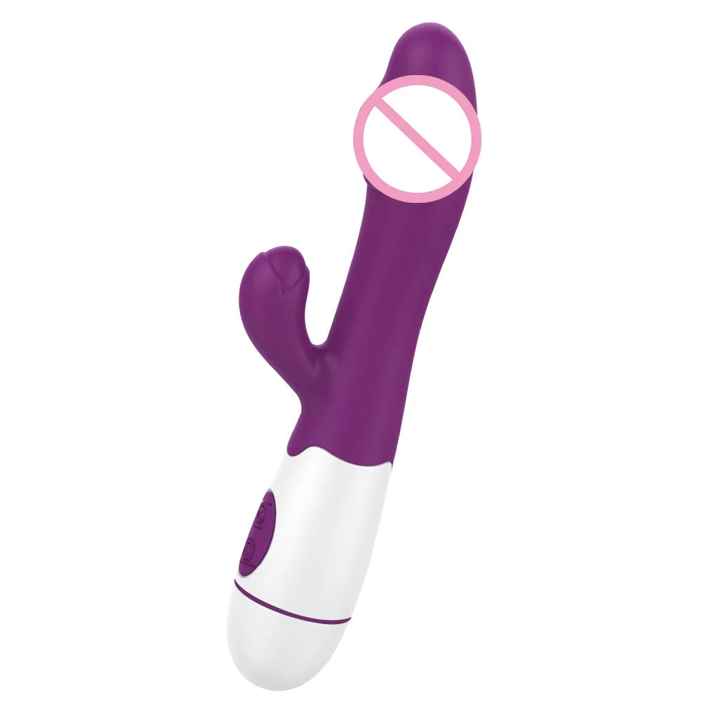 Wild Bliss Dual-Action Rabbit Vibrator - 30 Frequency G-Spot & Anal Massage for Ultimate Pleasure