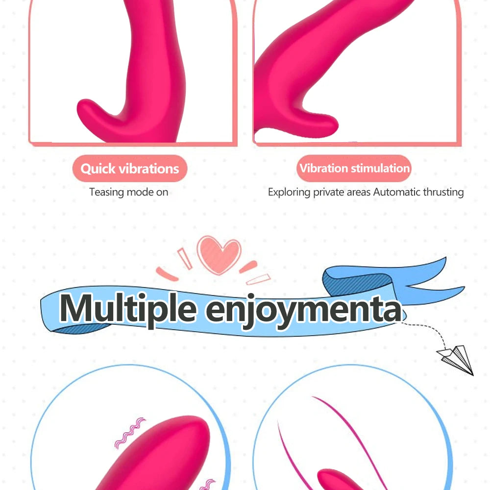 Stimulating High-frequency G-spot Vibrator USB Rechargeable Powerful Dildo Vibrator For Female Clitoral Massage Adult Sex Toys