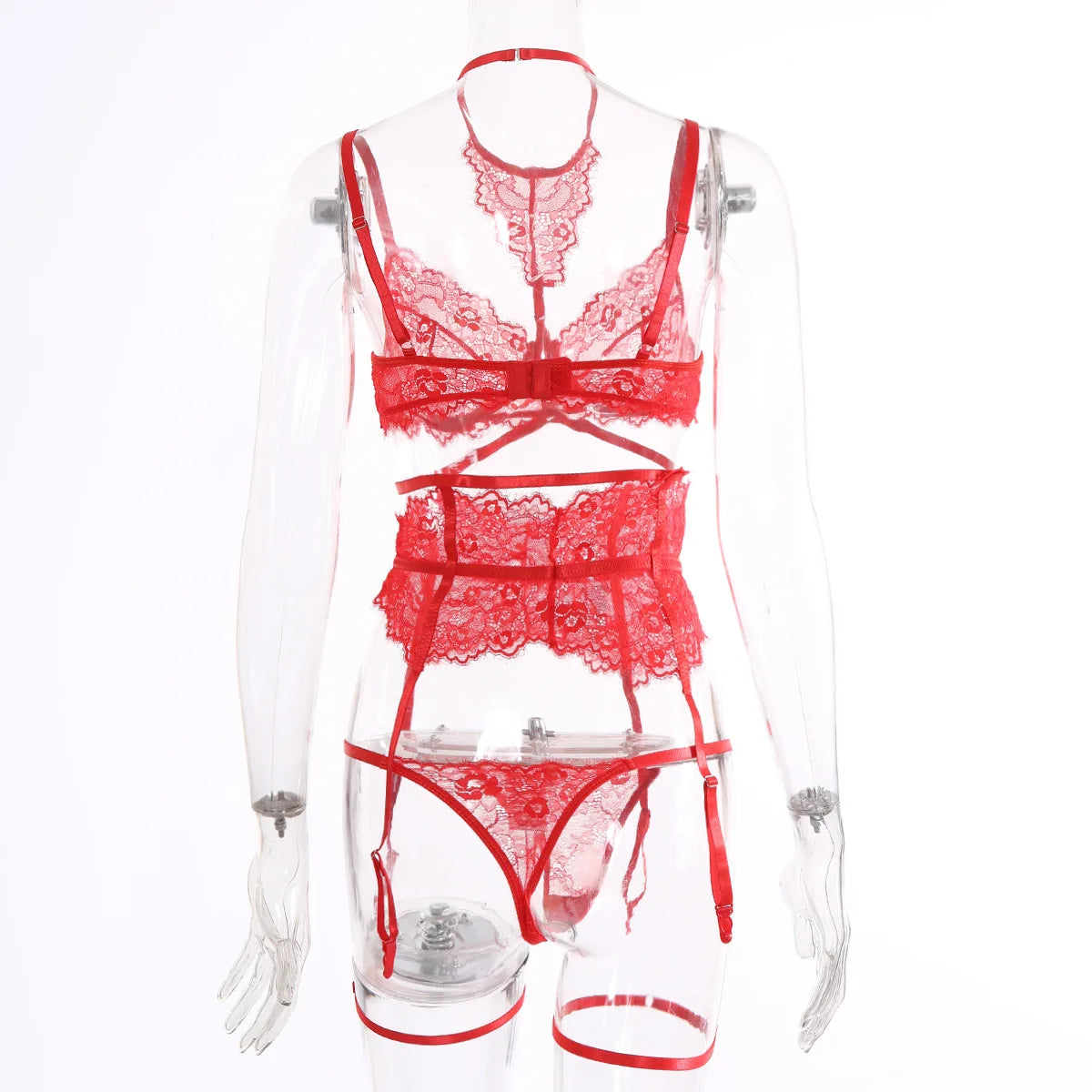 Bra Set Women's Underwear Erotic Lingerie Three-piece Bra And Panties Sets