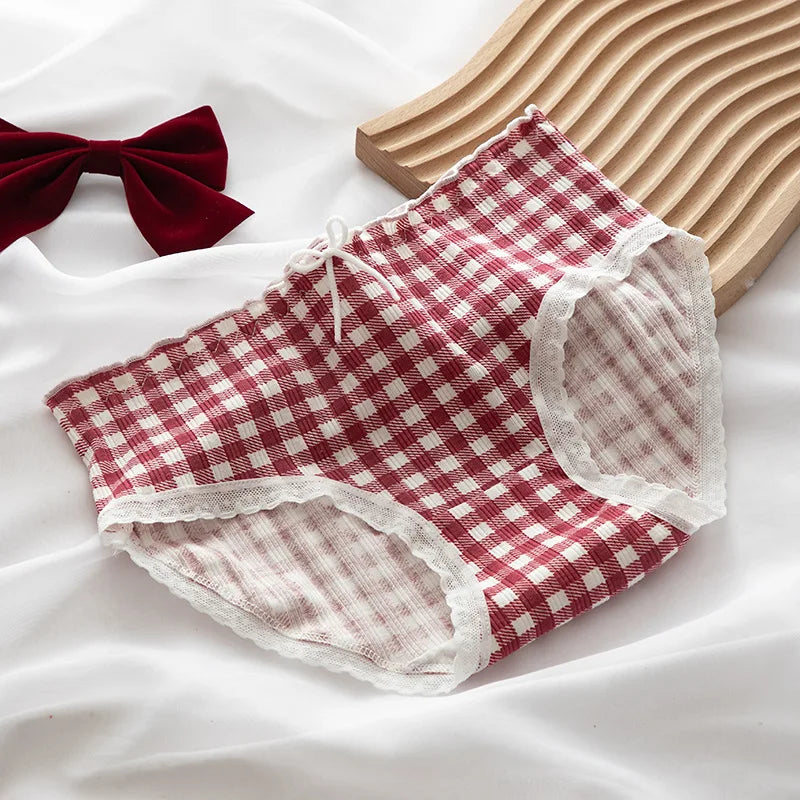 Polka dots and Gingham Cotton Panties