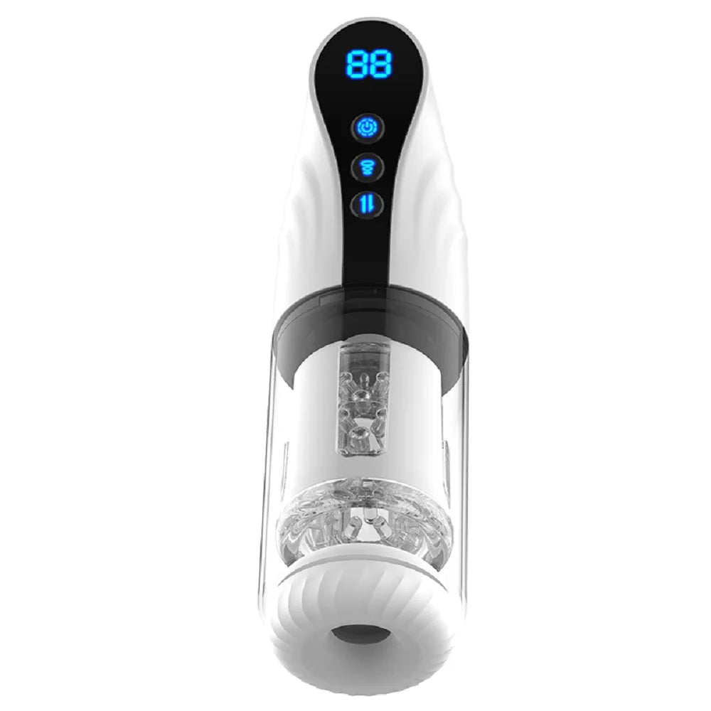 Navigation Male Masturbation Cup Piston Thrusting Rotating Sucking Moan Penis Stimulation Men Trainer Sex Toys for Men Adult 18+