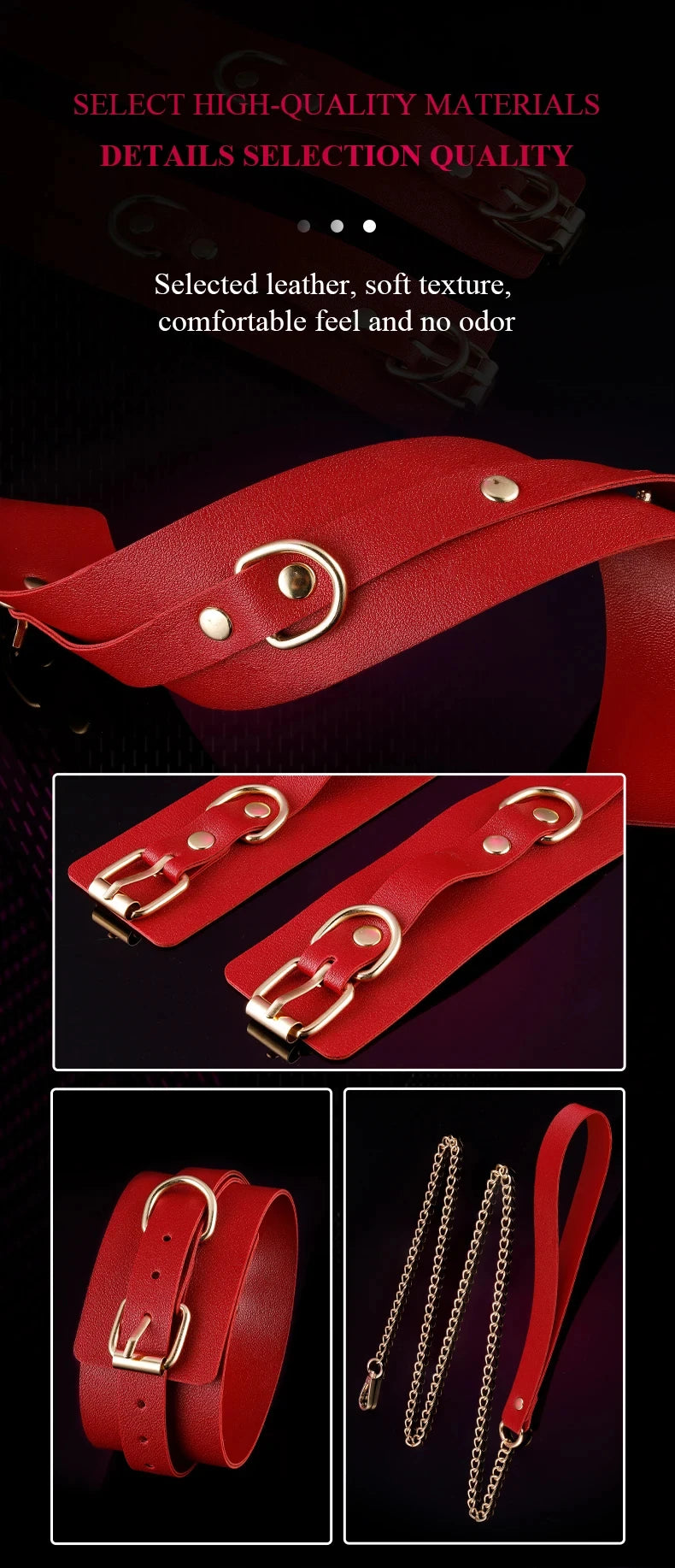 BDSM Bondage Restraints Electric Shock Set Mouth Gag Handcuffs Ankle Cuffs Collar Eyepatch Whip Bondage Ties Kits Adult Sex Toys