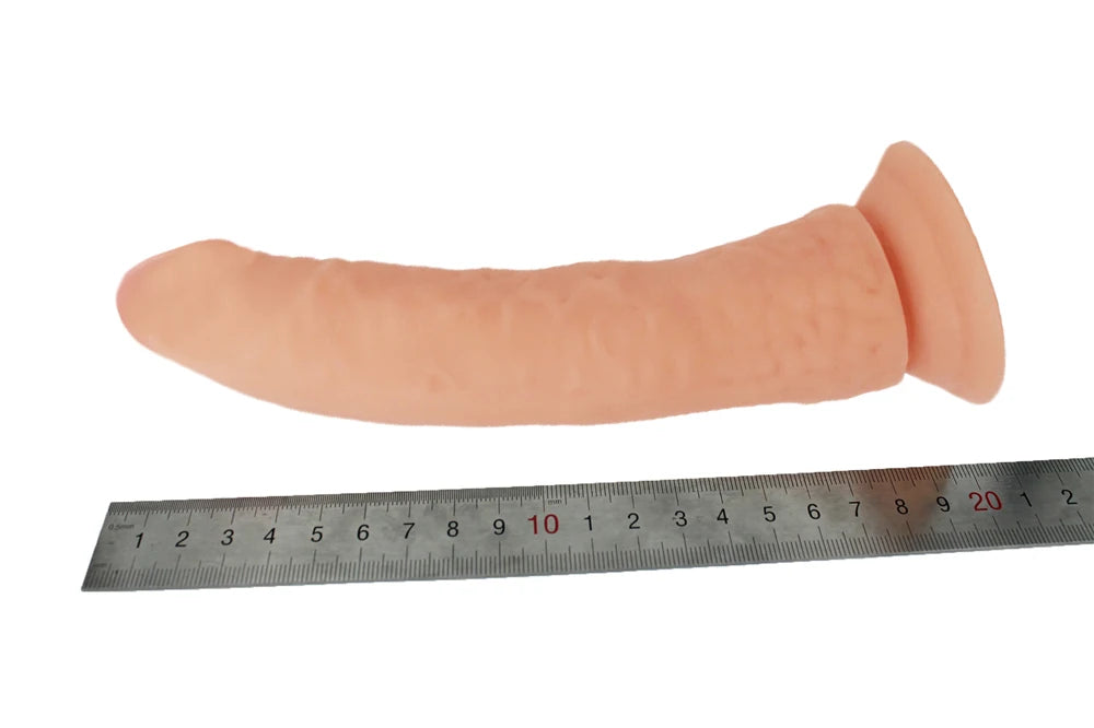 PowerPlay Realistic Dildo Vibrator with Strong Suction for G-Spot & Clitoral Stimulation