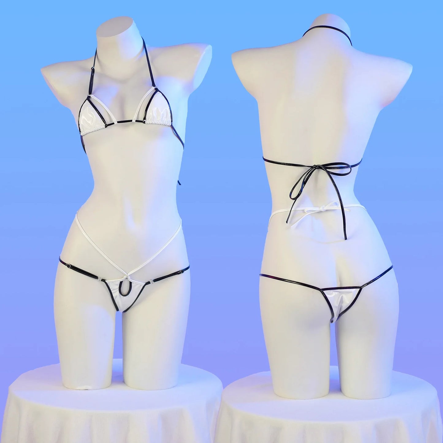 Sexy Lingerie Anime Cos Fun Sexy Underwear Black Lolita Sleepwear Three-point Women's Sexy Cosplay Cute Maid Uniform Bikini Cat