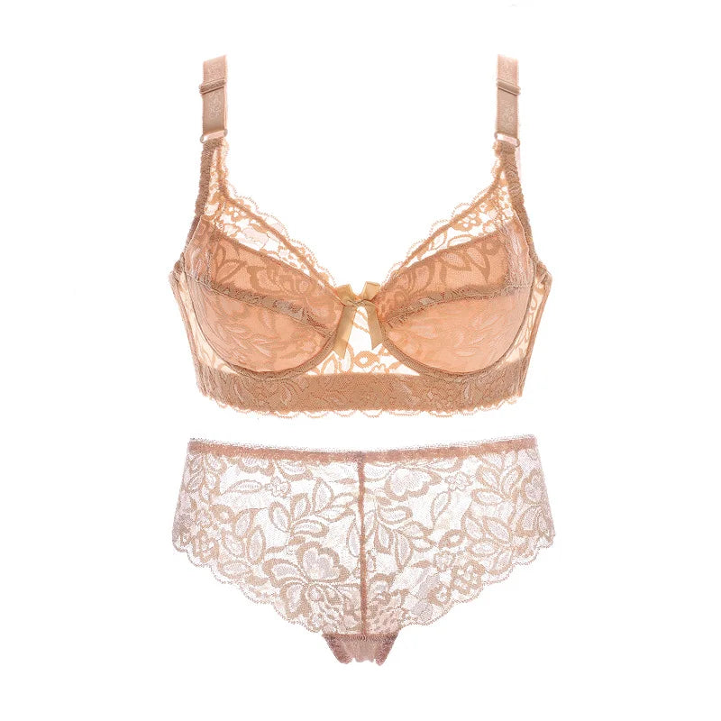 Lace Push-up Bra and Thin Panty set