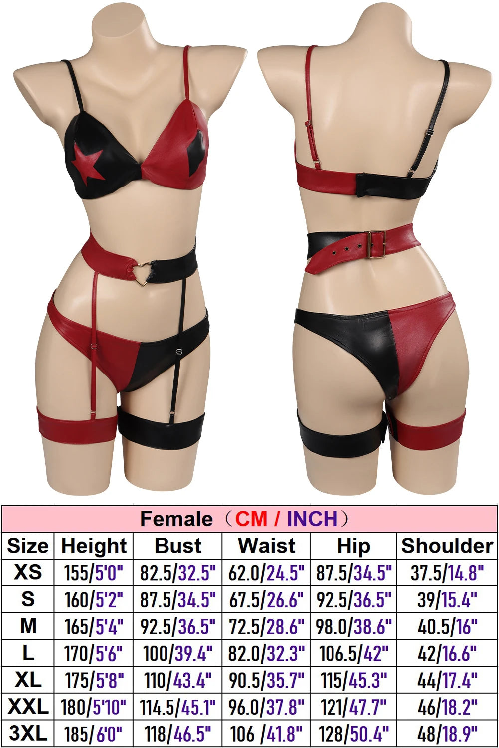 Quinzel Cosplay Sexy Bodycon Mini Dress Women Costume Movie Super Villain Roleplay Fantasia Outfit Backless Ropa Woman Halloween