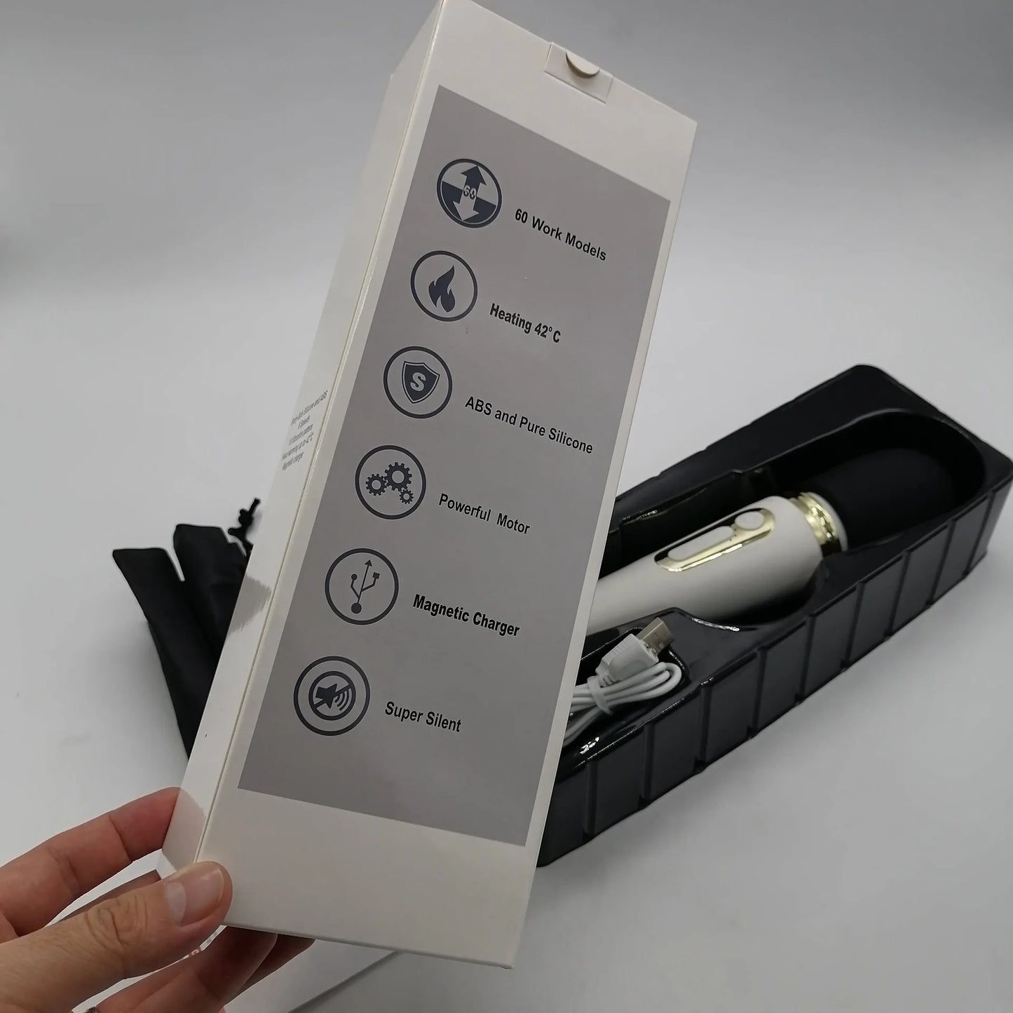 Enchantress Magic Wand Vibrator - 6 Speeds, Heating Function, Clitoral & Body Massager for Ultimate Pleasure