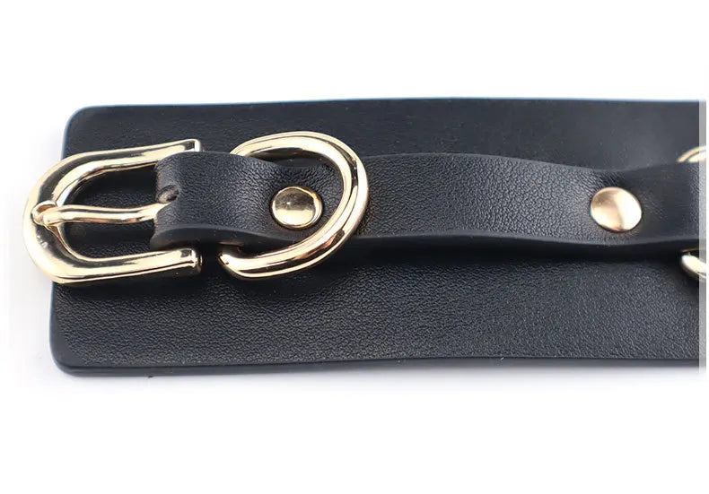 SM Handcuffs Ankle Cuffs Bondage Set for Women Couples Spanking Leather Restraints BDSM Toys Fetish Gear Spreader Bar