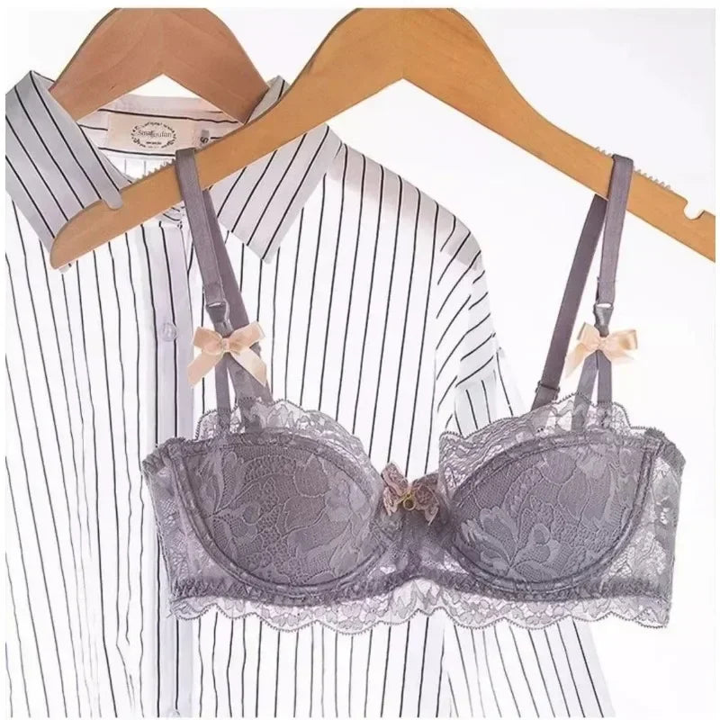 French Lace Tushy Slim Bra - Comfortable, Breathable, and Romantic Underwear for Effortless Elegance