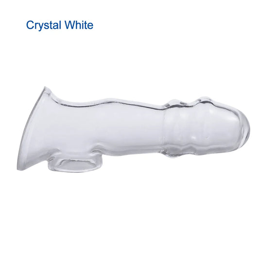 Male Masturbator Penis Delay Sleeve Erectile Enhancer High Elastic and Safer Condoms Sex Toy for Couple Erotic Sex Toys