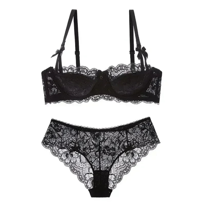 French Lace Tushy Slim Bra - Comfortable, Breathable, and Romantic Underwear for Effortless Elegance