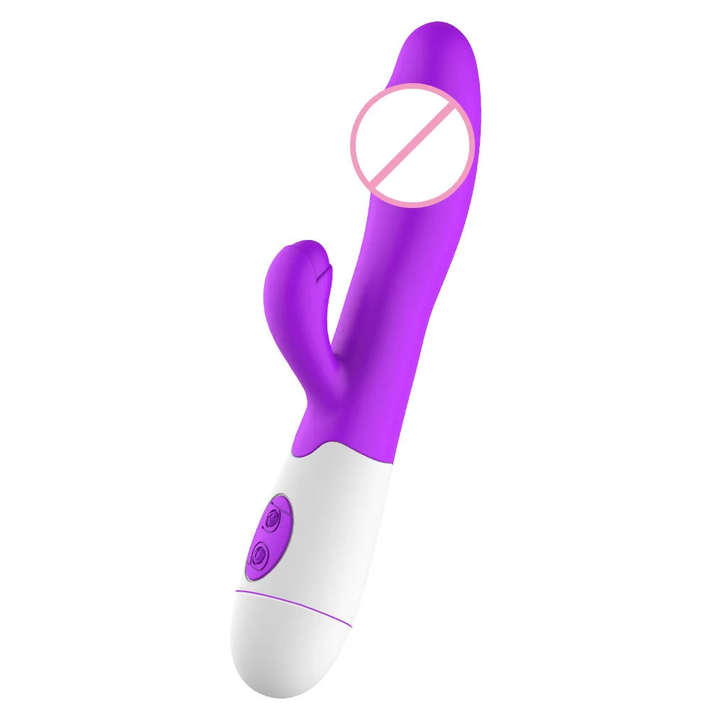 Wild Bliss Dual-Action Rabbit Vibrator - 30 Frequency G-Spot & Anal Massage for Ultimate Pleasure