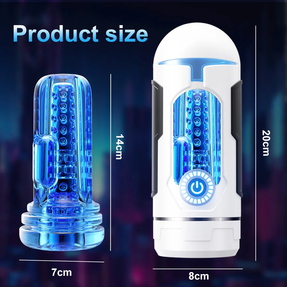 Automatic Male Masturbation Device, Sexual Toy, Penile Delayed Ejaculation Training Vibrator, Adult Sexual Toy for Male Couples
