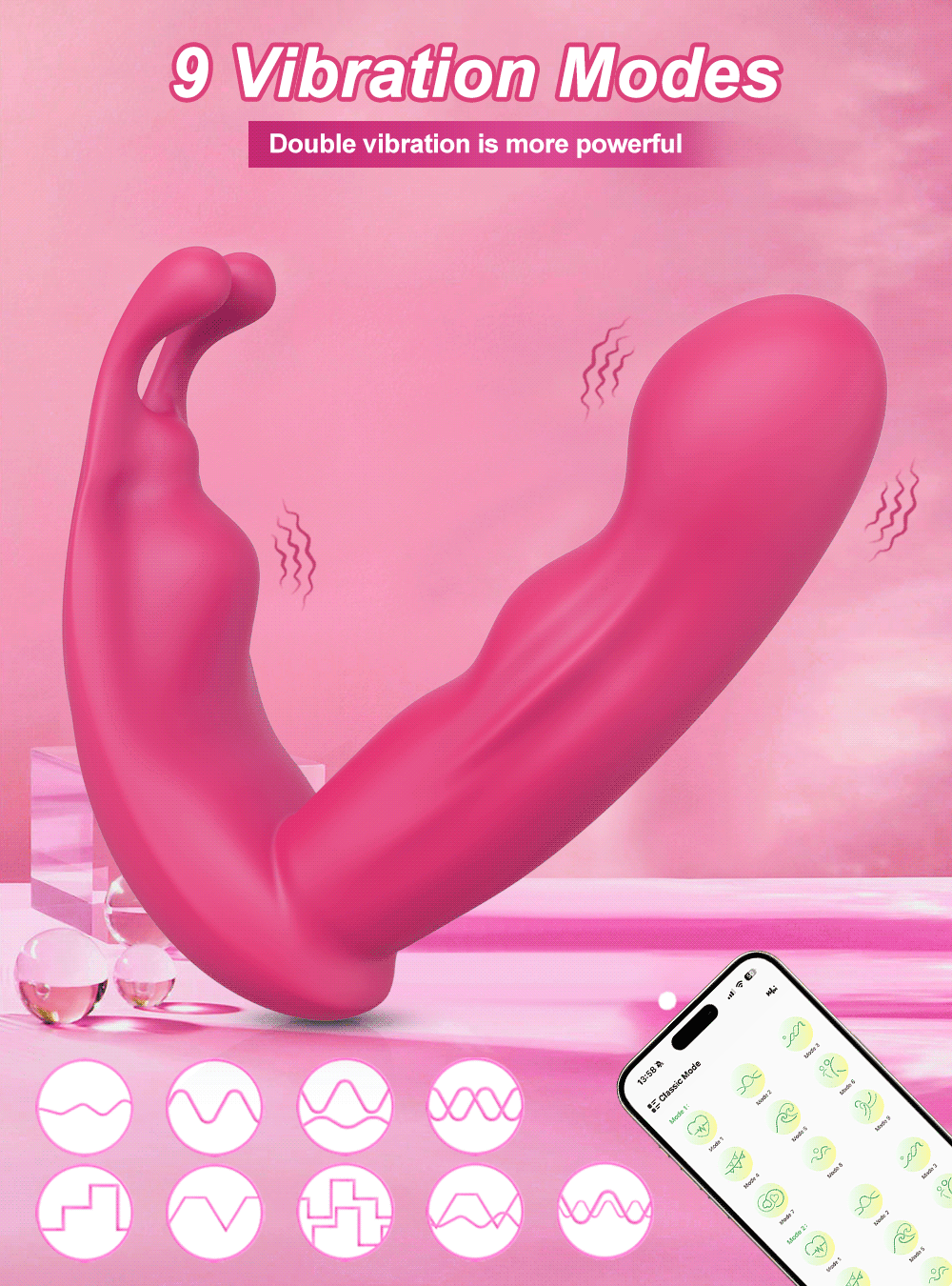 Penetration Vagina Vibrator Female Clitoris Stimulator Dildo Vibrator Sex Toy Wearable Panties Vibrator Adult Sex Toys for Women