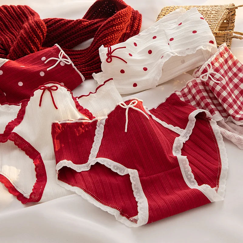 Polka dots and Gingham Cotton Panties