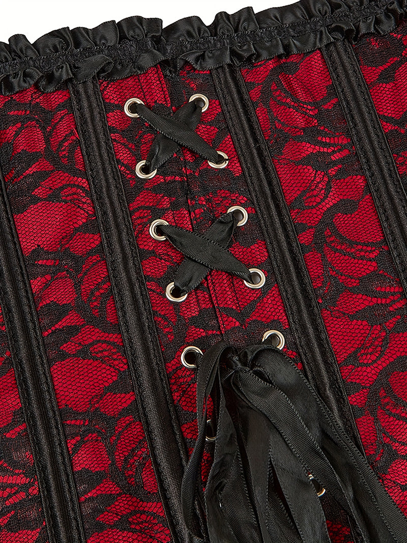 Sexy Gothic Corsets and Bustiers Top Overbust Corset Belt Slimming Women Waist Trainer Modeling Strap Plus Size Waist Cincher