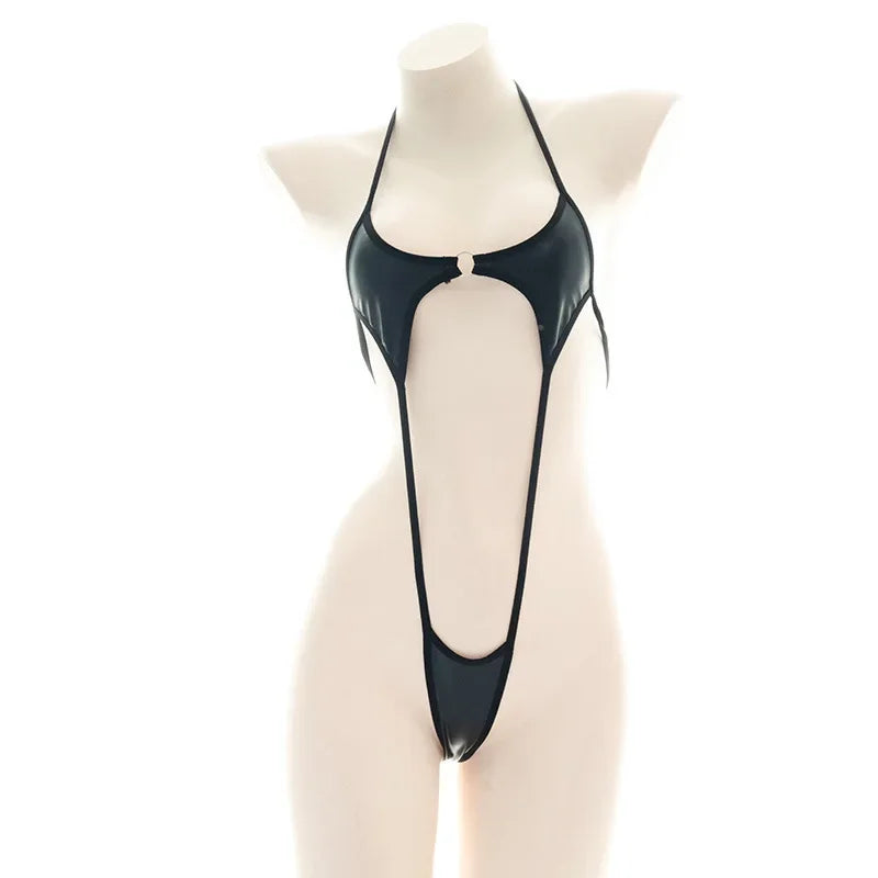 Sexy Lingerie Anime Cos Fun Sexy Underwear Black Lolita Sleepwear Three-point Women's Sexy Cosplay Cute Maid Uniform Bikini Cat