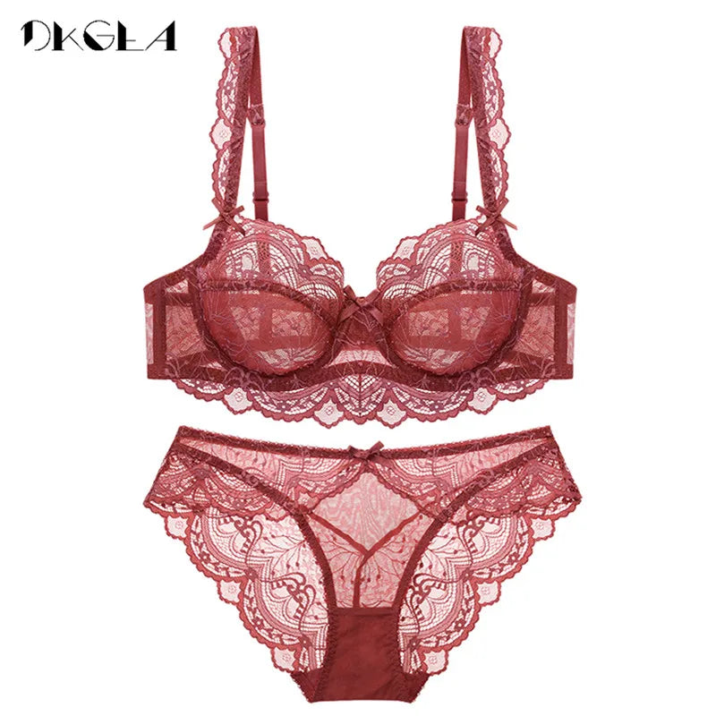 Bra Panties Sets  Embroidery Women Lingerie