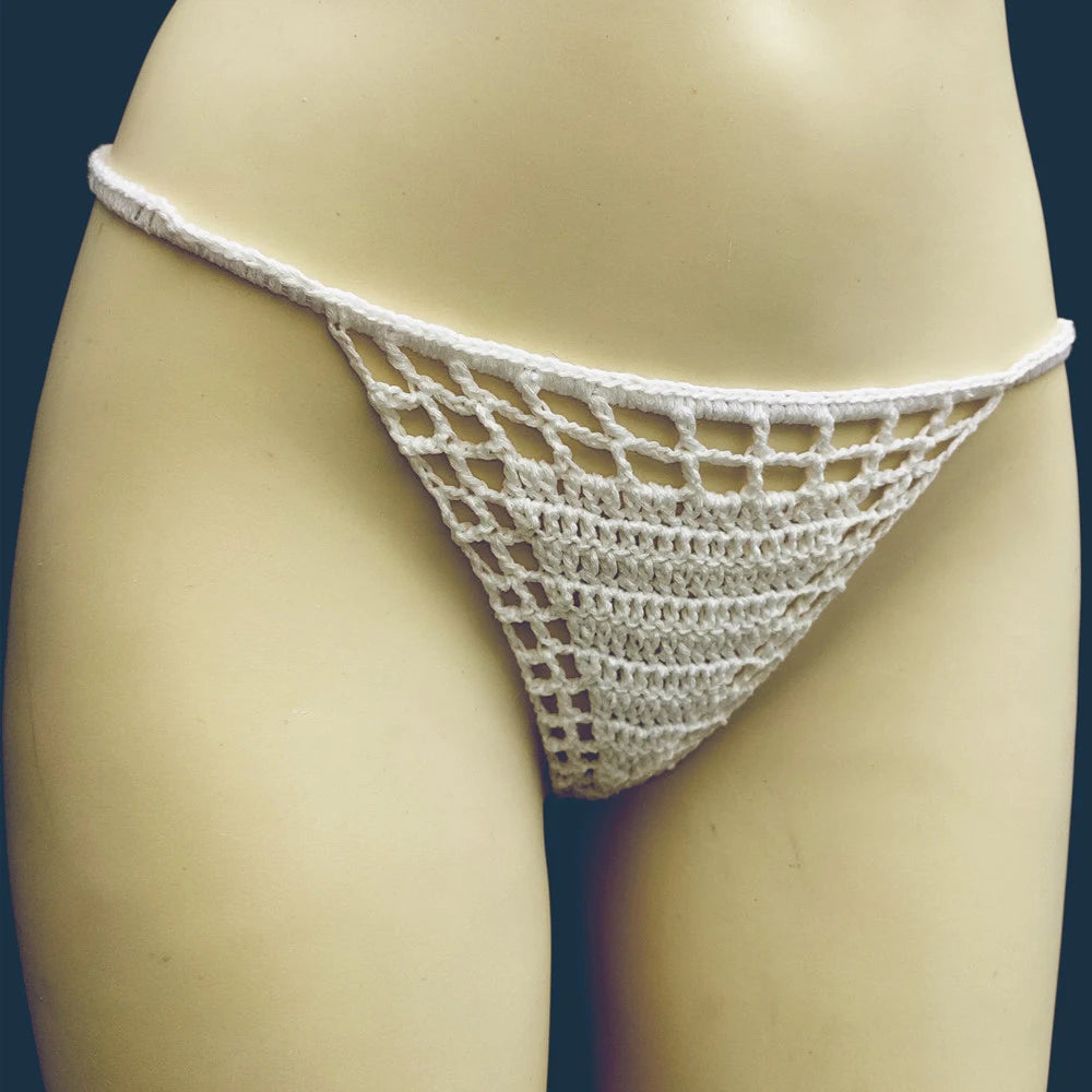 Cotton Beach Sunbathing Women Panties Bikini Thong Bikini Briefs