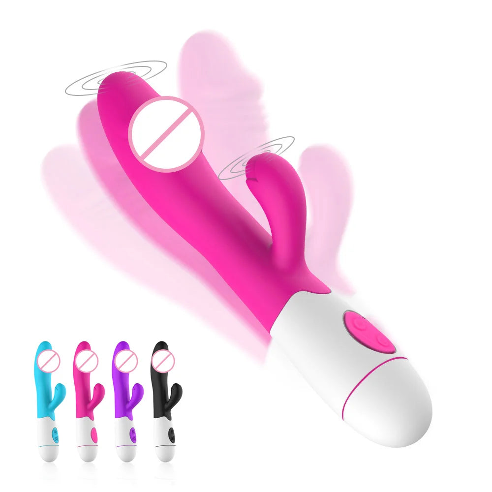 Wild Bliss Dual-Action Rabbit Vibrator - 30 Frequency G-Spot & Anal Massage for Ultimate Pleasure