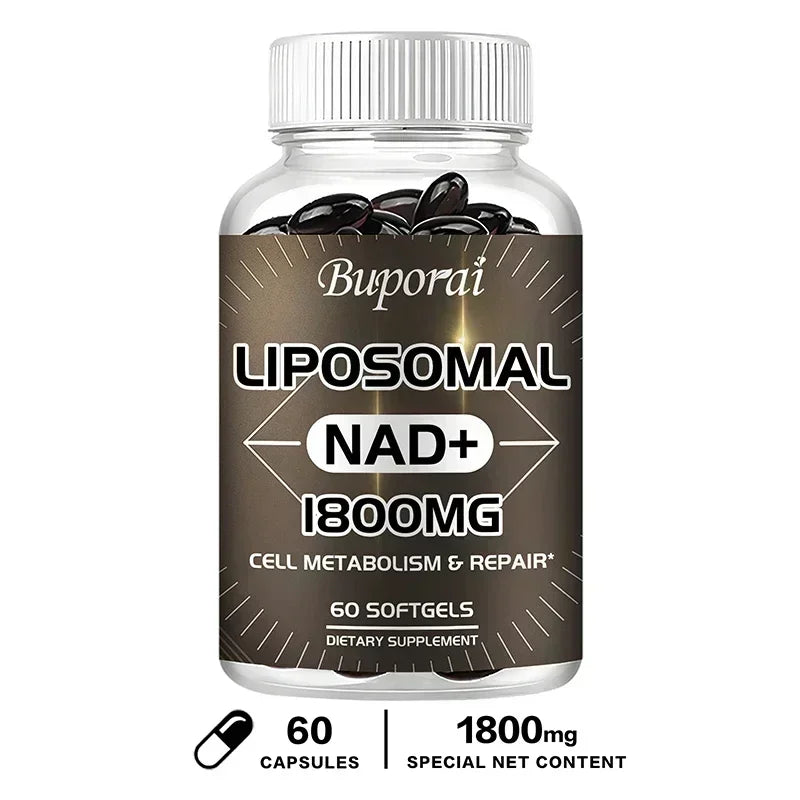 Liposomal NAD Supplement - Boosts Natural Energy and Repairs Cells, Relieves Stress and Promotes Overall Well-being