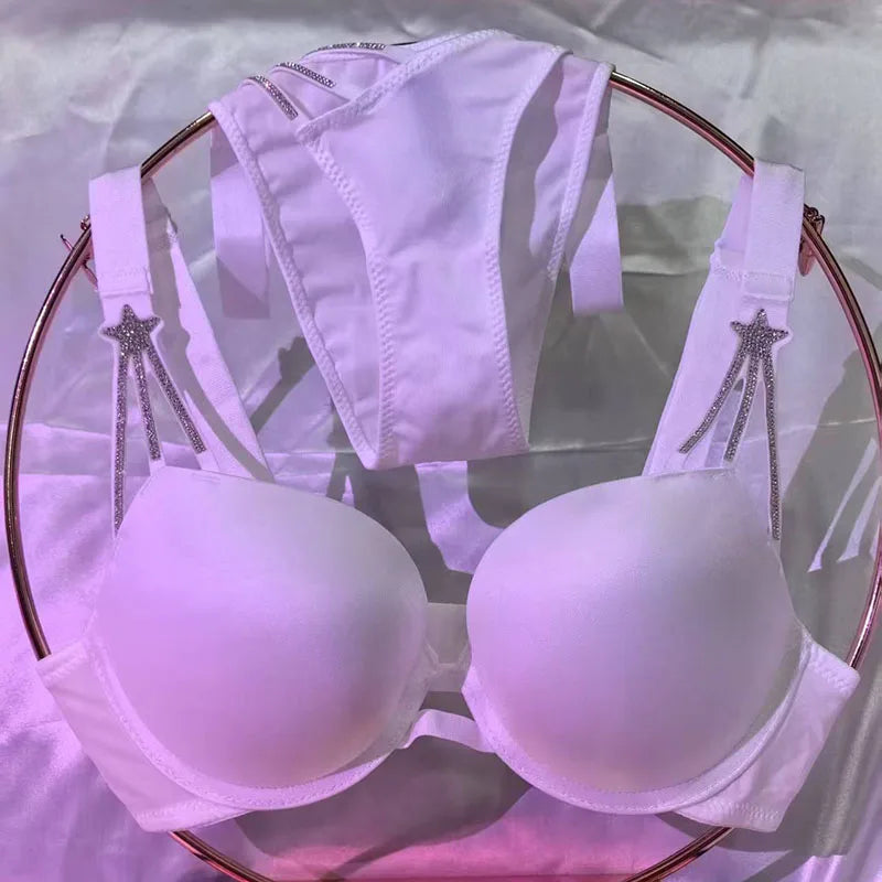 Sexy Shooting star Bra and  Fashion Thong Panties Set