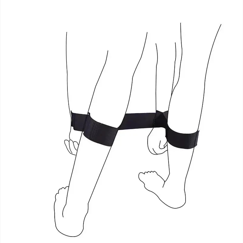 BDSM Handcuffs Ankle Cuffs Set Adjustable Soft Restraints Bondage Kit for Women Couples Adult Sex Toy Fetish SM Game Supplies