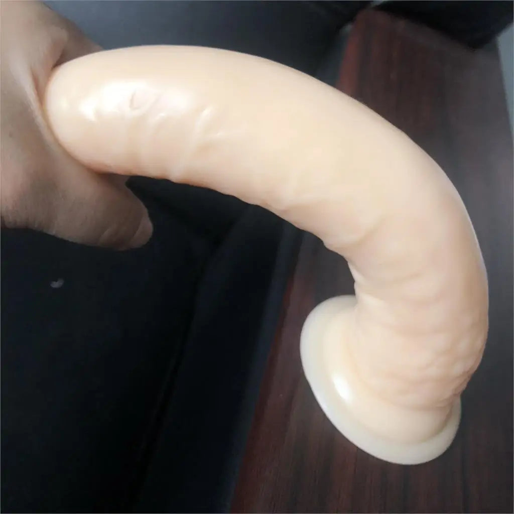 PowerPlay Realistic Dildo Vibrator with Strong Suction for G-Spot & Clitoral Stimulation
