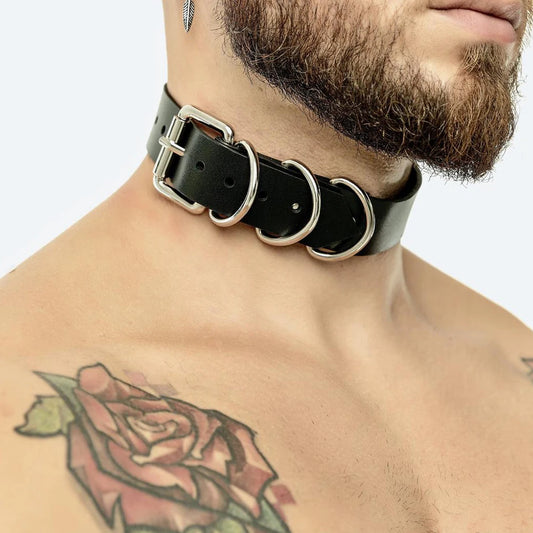 Goth Bdsm Neck Hand Bondage PU Leather Body Harness Sexy Men Gay Bdsm Harness Belt Fetish  Erotic Costume Adult Sex Accessories
