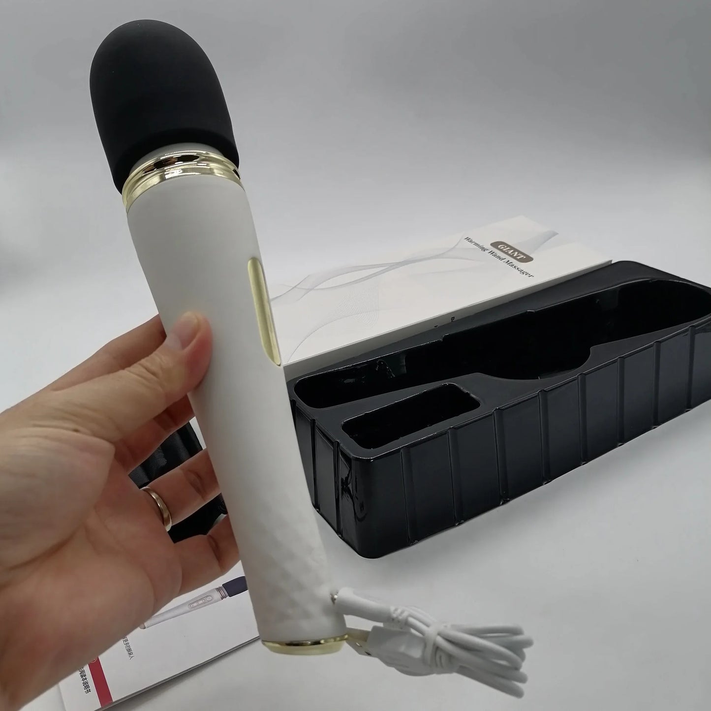 Enchantress Magic Wand Vibrator - 6 Speeds, Heating Function, Clitoral & Body Massager for Ultimate Pleasure