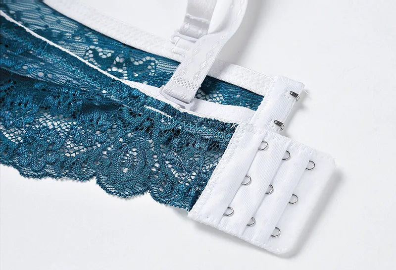Top Classic Bandage Bra Set Lingerie Push Up Brassiere Lace Panties
