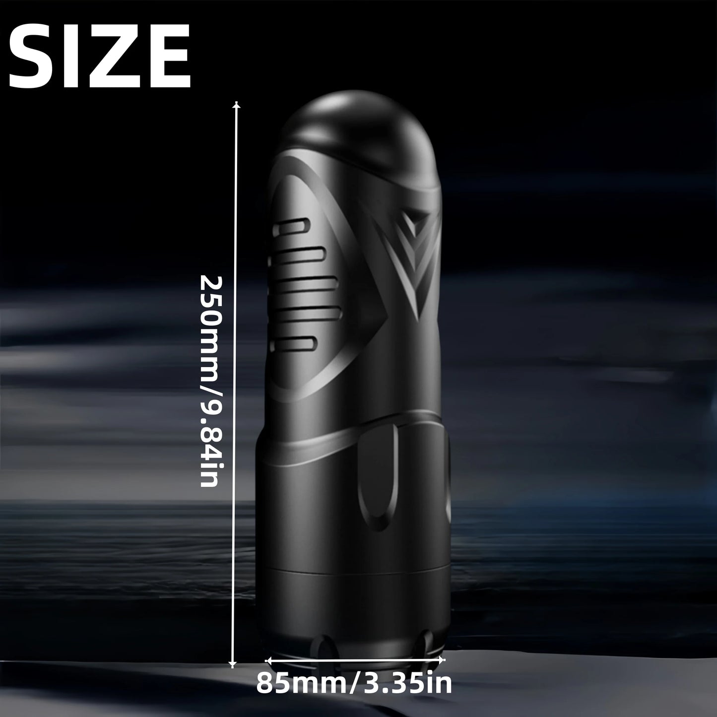 Male penis sexual massage masturbator, with a real external lip simulation channel and a portable thermos design